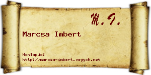 Marcsa Imbert névjegykártya